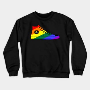 LGBTQ Shoe Pride Moth Rainbow Flag Crewneck Sweatshirt